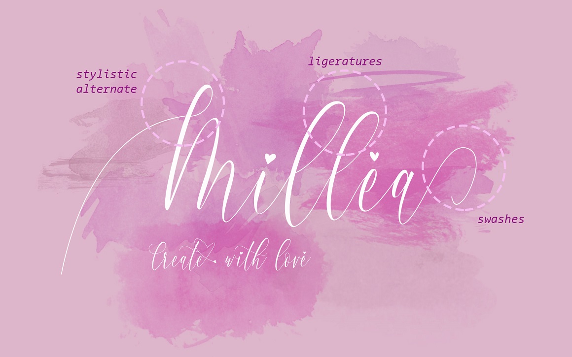 Thumbnail 4 of Charlotte Calligraphy Font