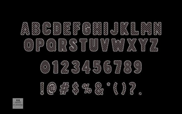 Thumbnail 4 of Checkered Army Font