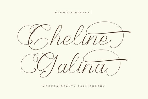 Preview of Cheline Galina Font