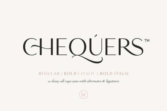 Preview of Chequers Font