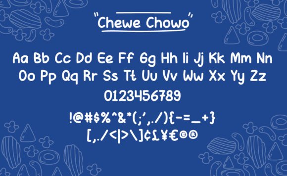 Thumbnail 4 of Chewe Chowo Font