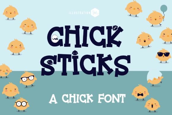 Preview of Chick Sticks Font