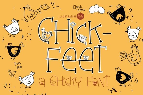 Preview of Chickfeet Font