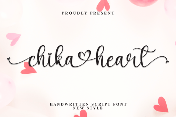 Preview of Chika Heart Font