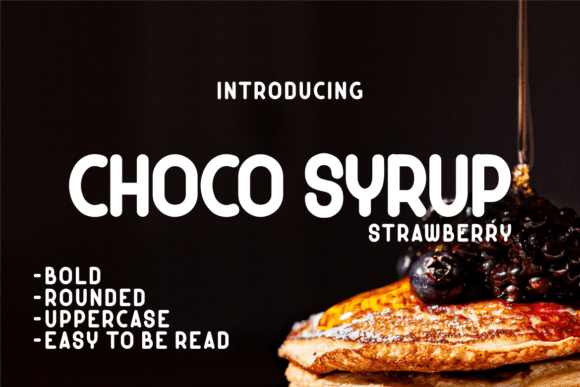 Preview of Choco Syrup Strawberry Font