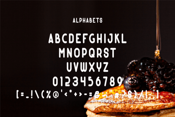 Thumbnail 2 of Choco Syrup Strawberry Font