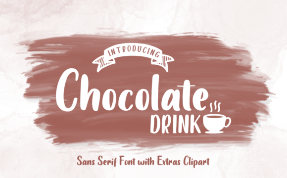 Preview of Chocolate Drink Font