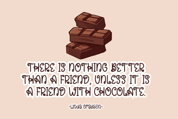 Thumbnail 2 of Chocolate Font