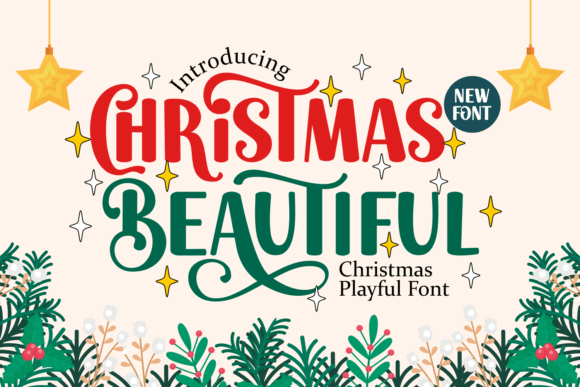 Preview of Christmas Beautiful Font