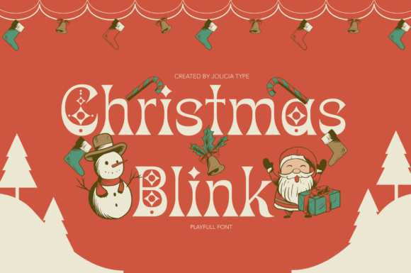 Main preview of Christmas Blink Font