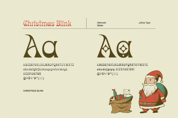 Thumbnail 4 of Christmas Blink Font
