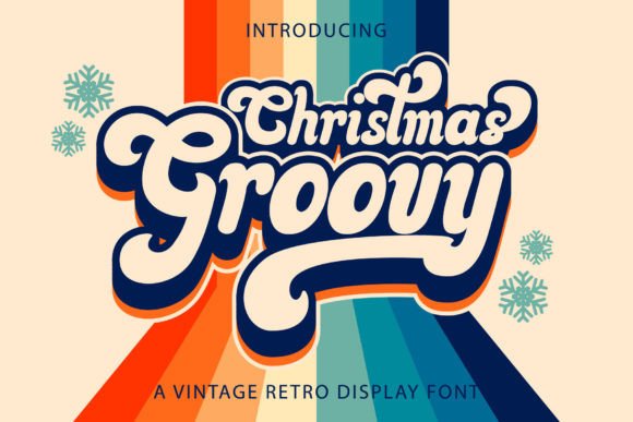 Preview of Christmas Groovy Font