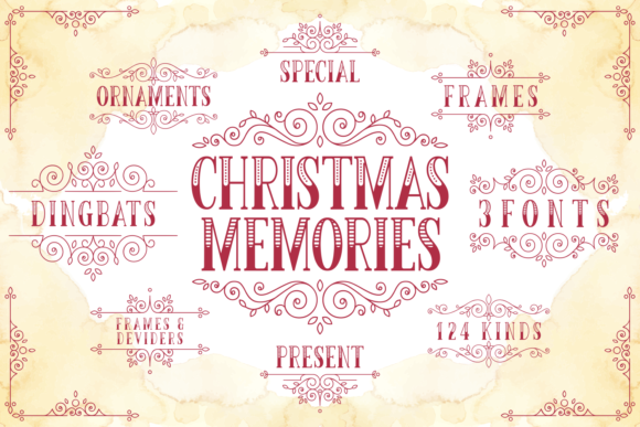 Preview of Christmas Memories Font