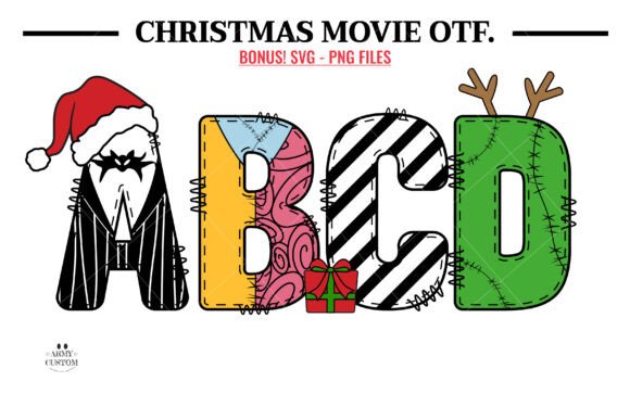 Preview of Christmas Movie Bundle Font