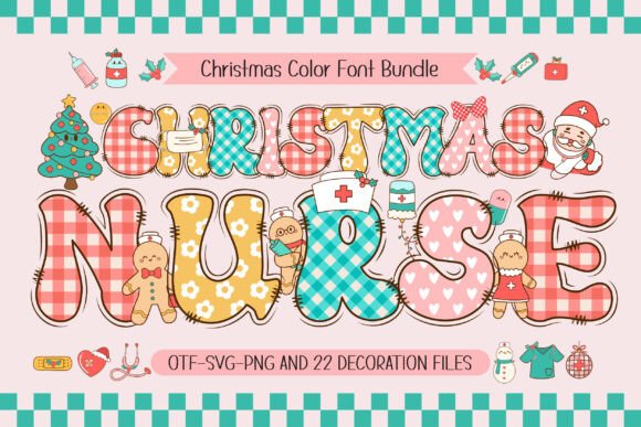 Preview of Christmas Nurse Font