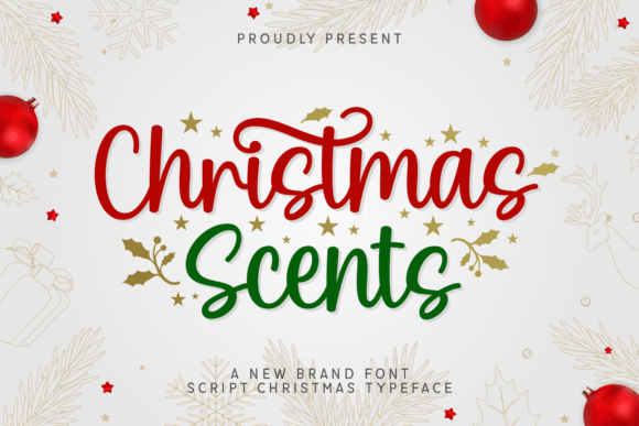 Preview of Christmas Scents Font