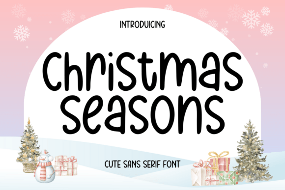 Preview of Christmas Seasons Font