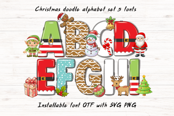 Preview of Christmas Set Font