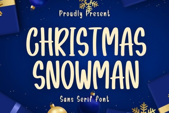 Preview of Christmas Snowman Font