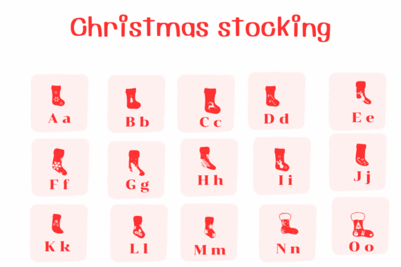Thumbnail 2 of Christmas Stocking Font