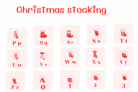 Thumbnail 3 of Christmas Stocking Font