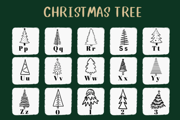 Thumbnail 3 of Christmas Tree Font
