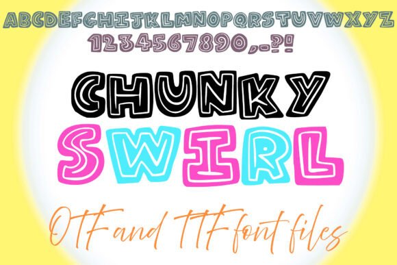 Preview of Chunky Swirl Font