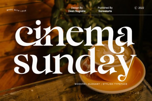Preview of Cinema Sunday Font