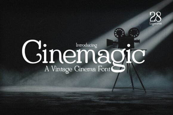 Preview of Cinemagic Font
