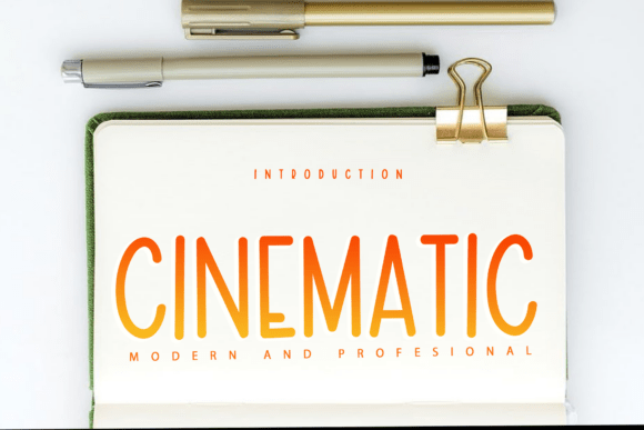 Preview of Cinematic Font