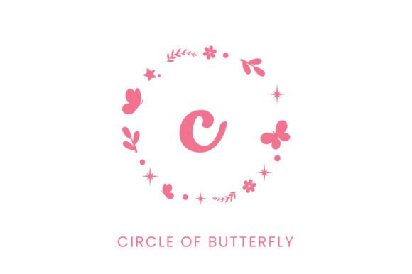 Preview of Circle of Butterfly Font