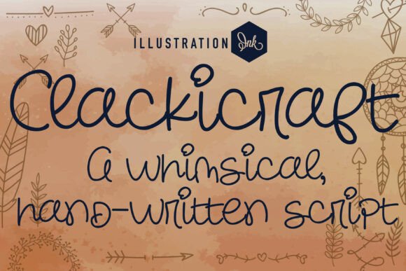 Preview of Clackicraft Font