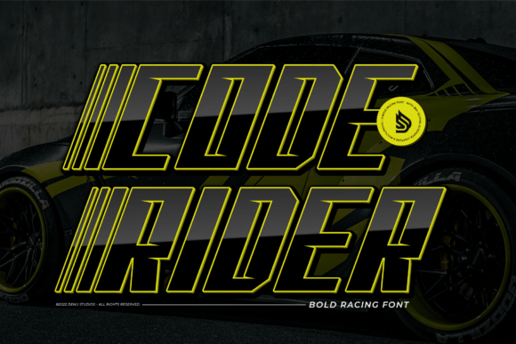 Main preview of Code Rider Font