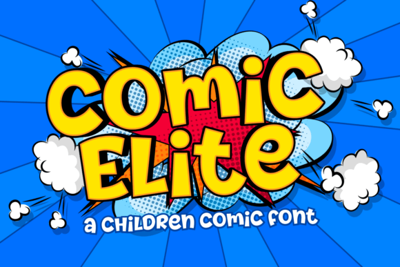 Preview of Comic Elite Font