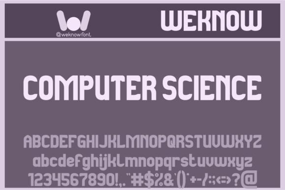 Preview of Computer Science Font