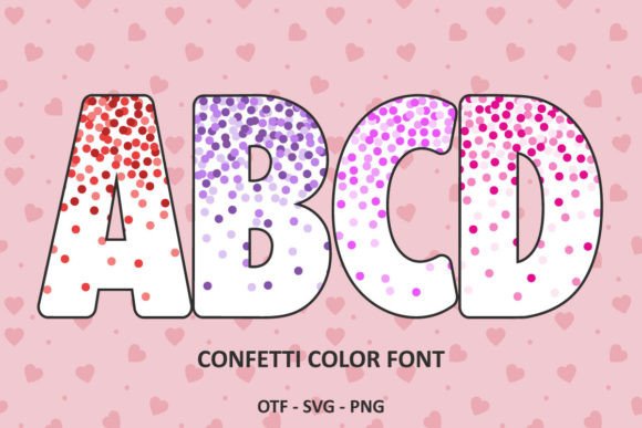 Preview of Confetti Color Font