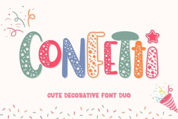 Preview of Confetti Font
