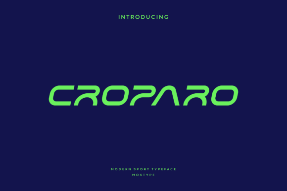 Preview of Croparo Font