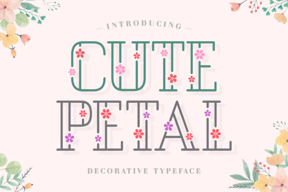 Preview of Cute Petal Font