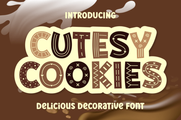 Preview of Cutesy Cookies Font