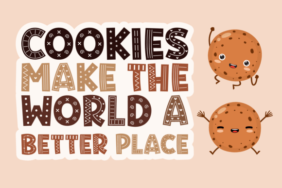 Thumbnail 3 of Cutesy Cookies Font