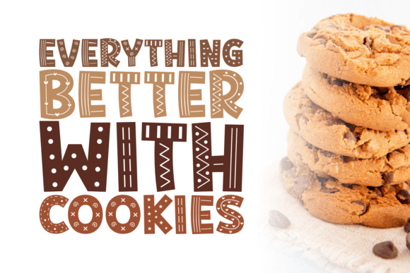 Thumbnail 4 of Cutesy Cookies Font
