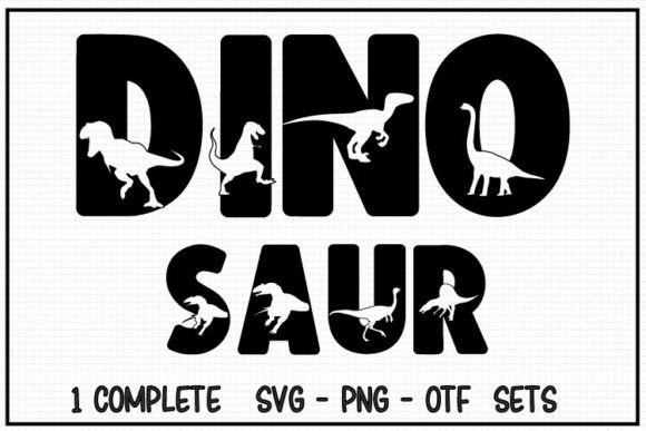 Main preview of Dinosaur Font