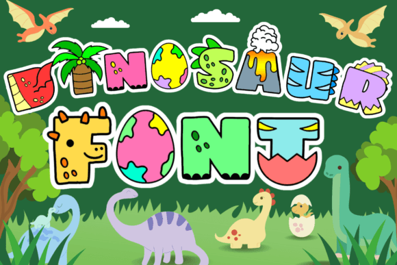Thumbnail 2 of Dinosaur Font