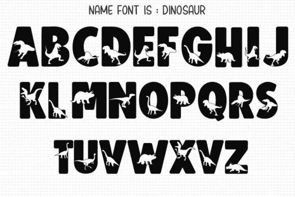 Thumbnail 3 of Dinosaur Font