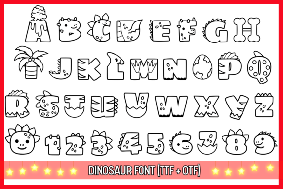 Thumbnail 4 of Dinosaur Font