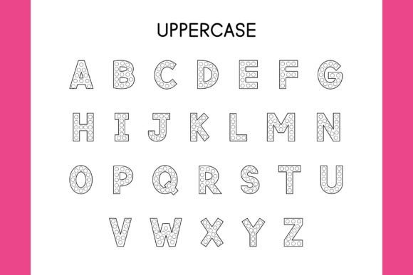 Thumbnail 2 of Do-a-dot Alphabet Font