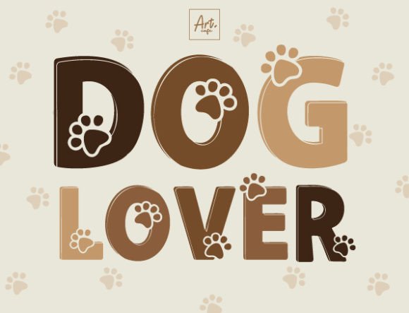 Preview of Dog Lover Font