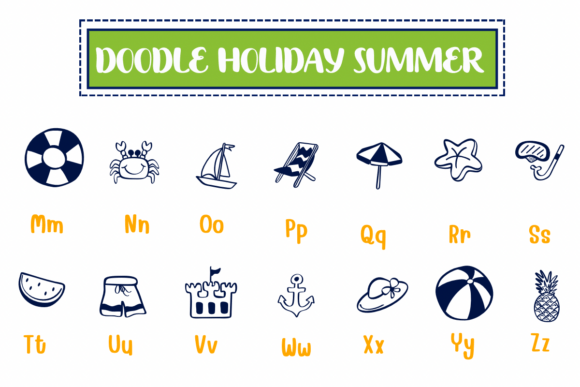 Thumbnail 3 of Doodle Holiday Summer Font
