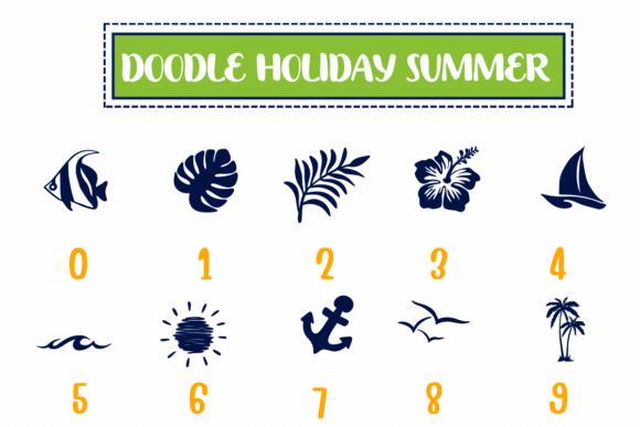 Thumbnail 4 of Doodle Holiday Summer Font